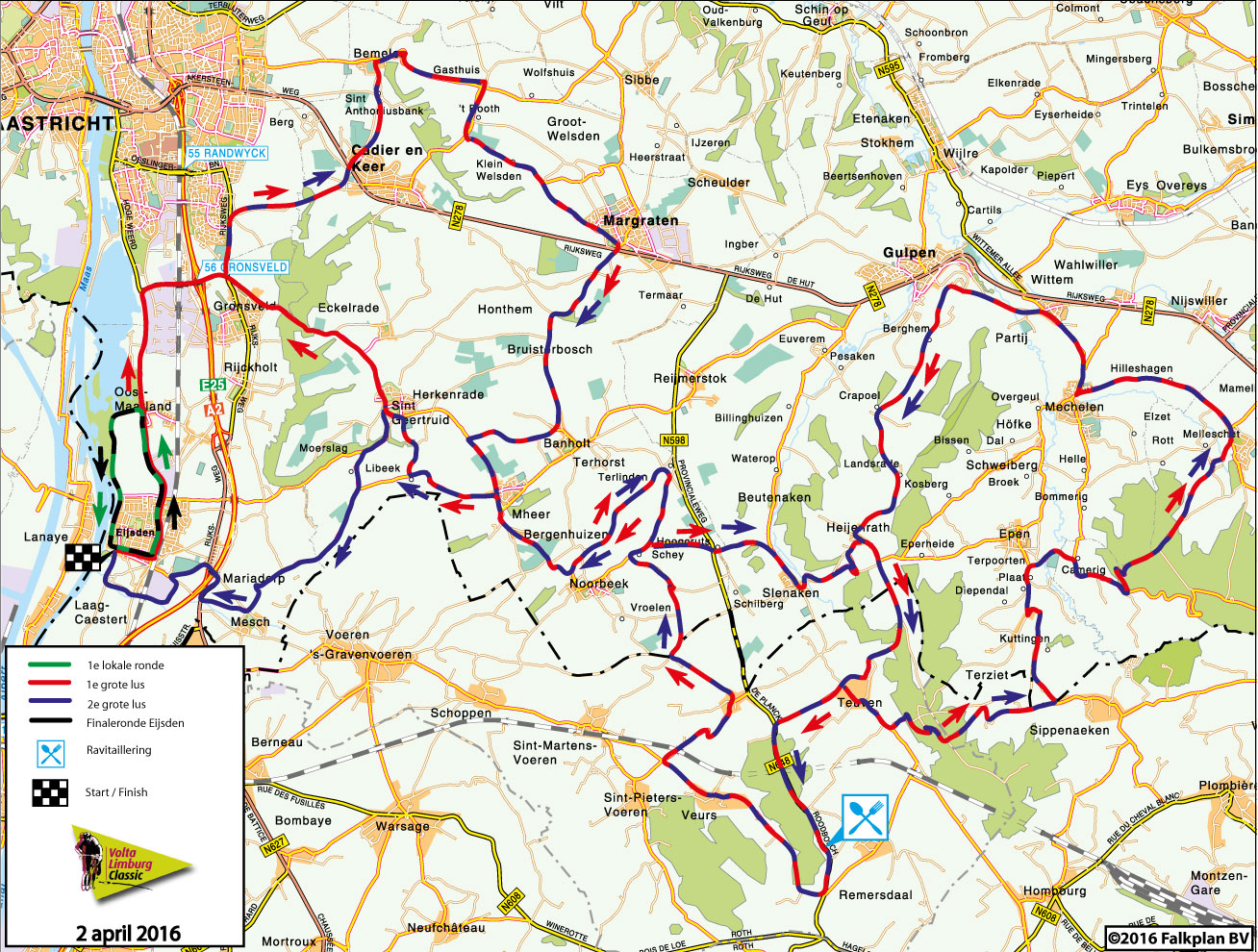 Carte Volta Limburg Classic 2016