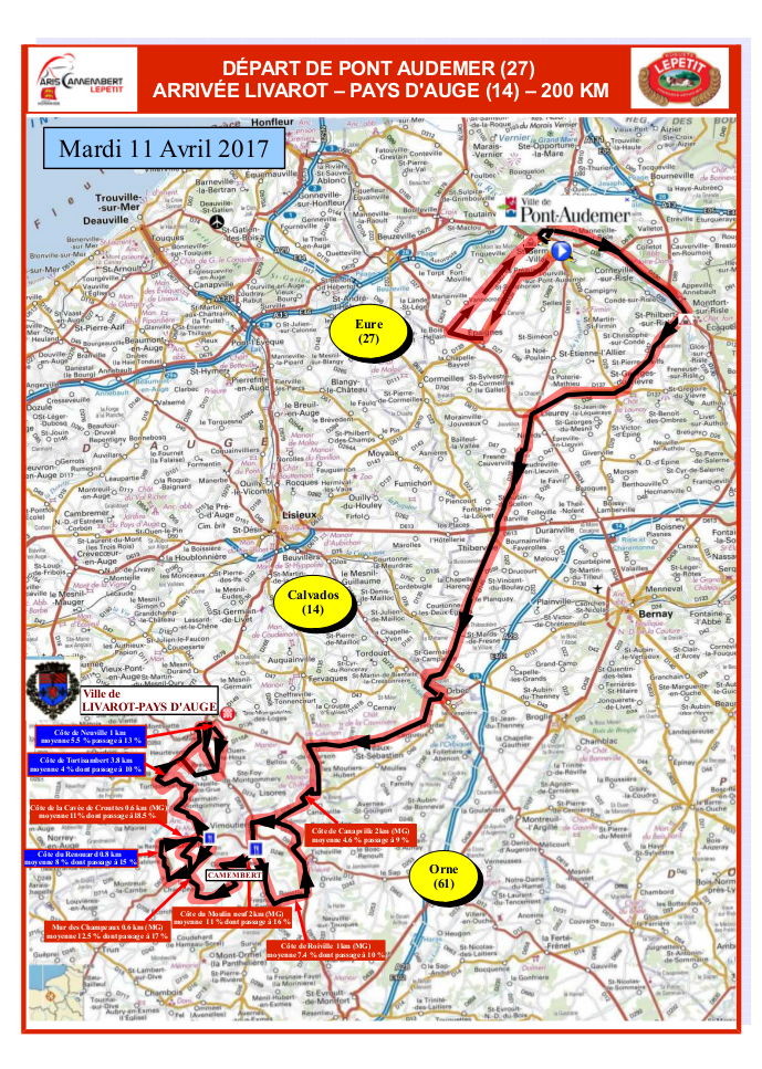Carte Paris-Camembert 2017