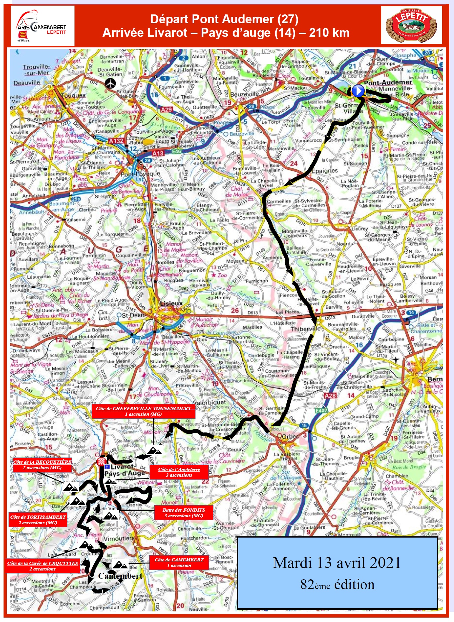 Carte Paris-Camembert 2021