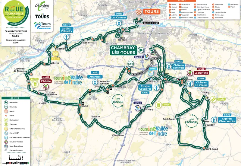 Carte La Roue Tourangelle 2023