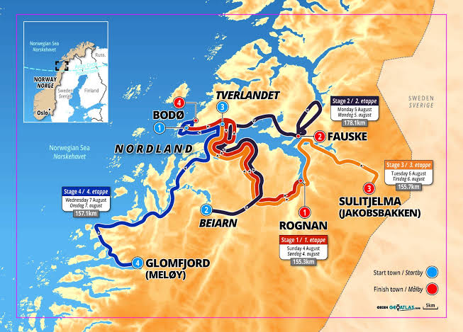 Carte Arctic Race 2024