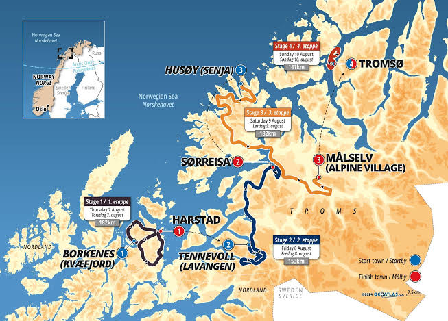Carte Arctic Race 2025