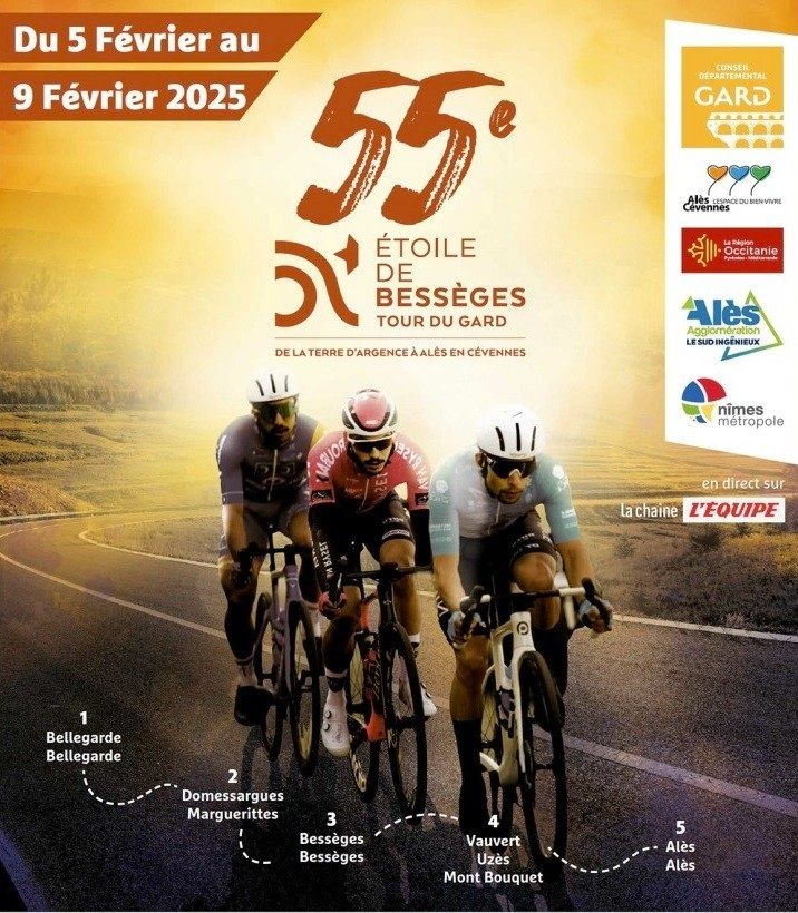 Carte Etoile de Bessèges 2025
