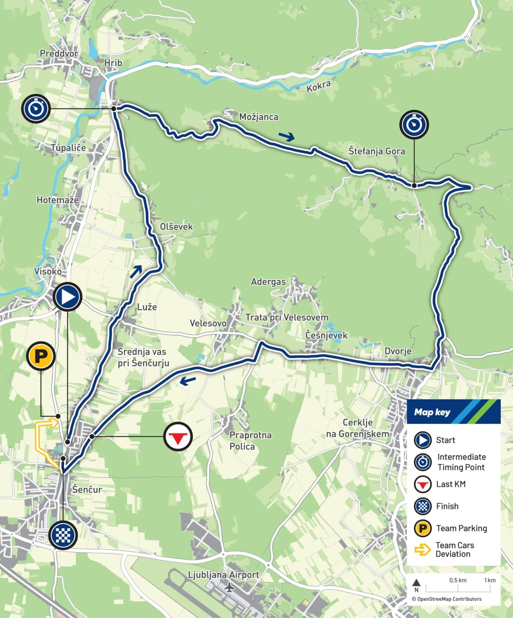 Carte Championnat d'Europe CLM 2026
