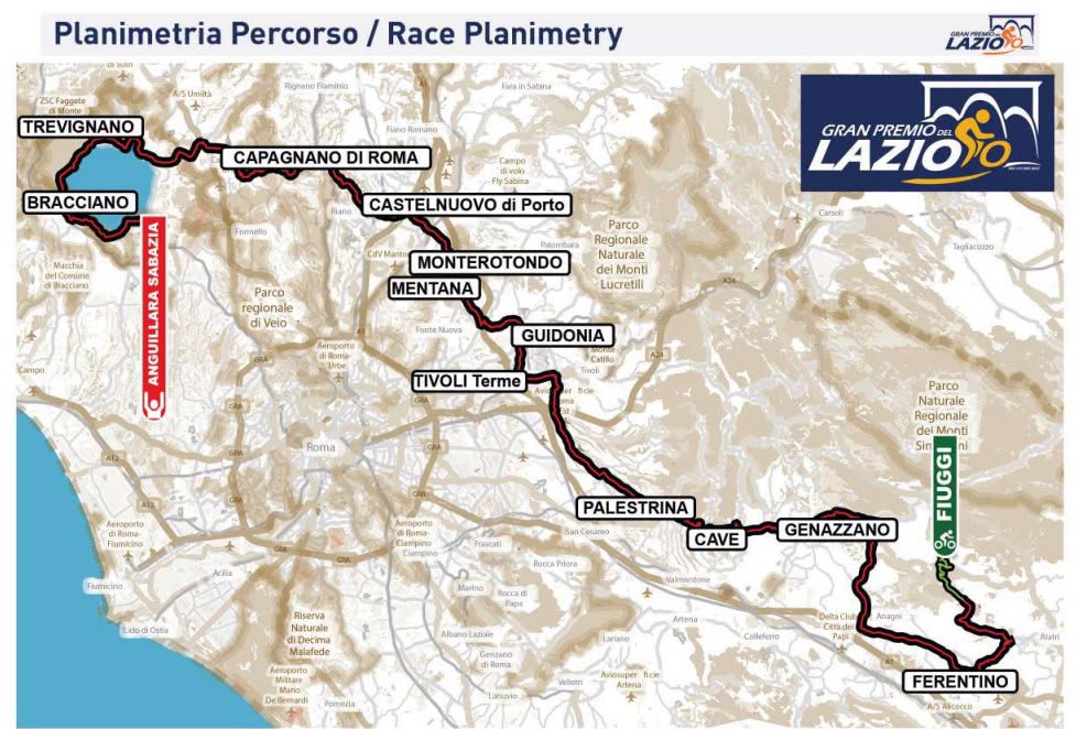 Carte GP du Latium 2026