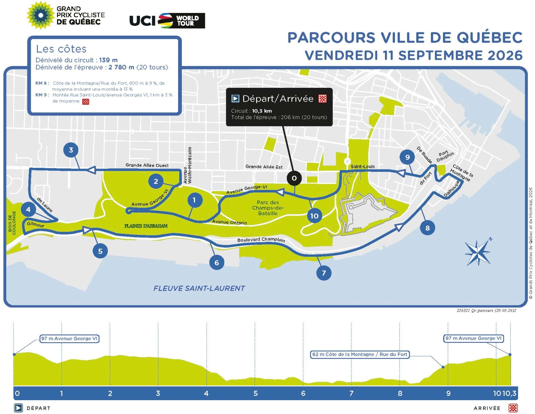 Carte Grand Prix Cycliste de Québec 2026