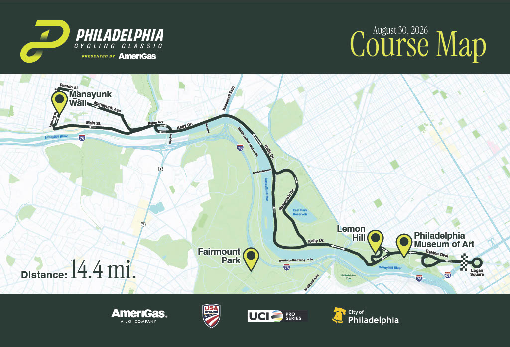 Carte Philadelphia Cycling Classic 2026