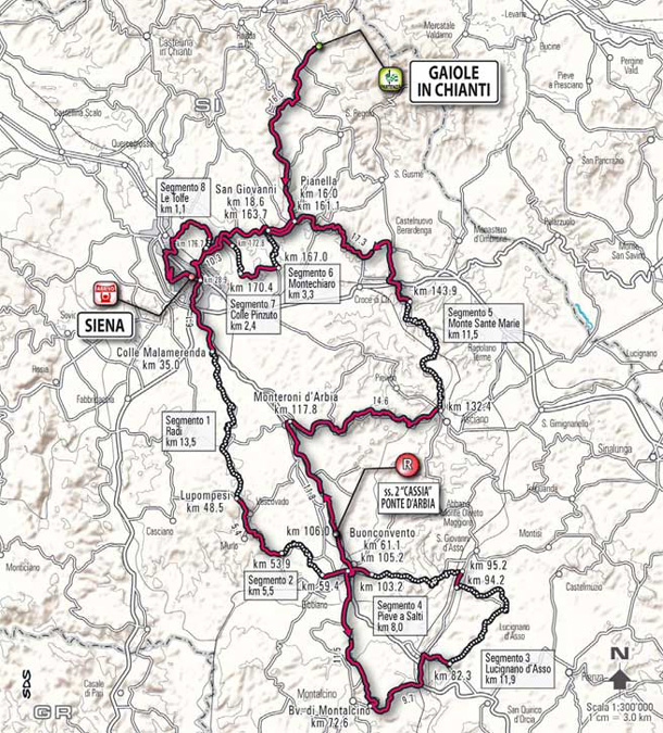 Carte Strade Bianche 2010