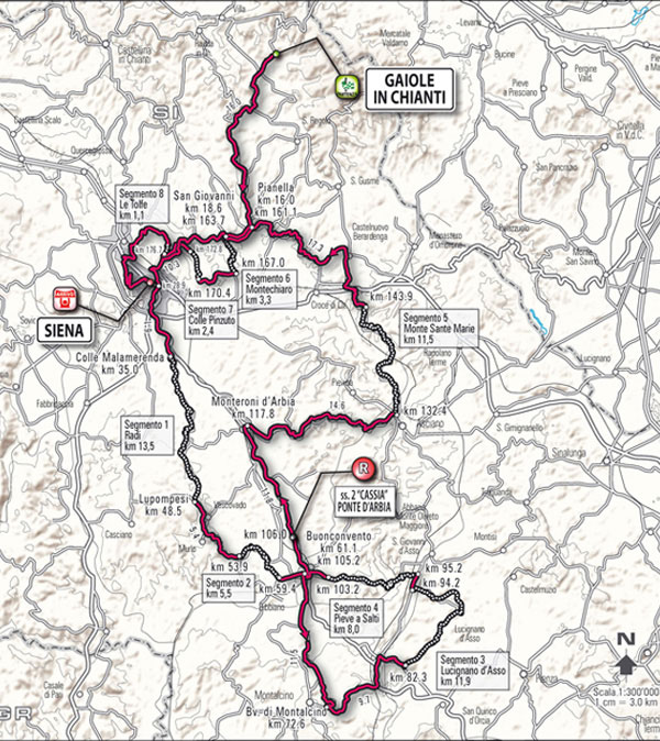 Carte Strade Bianche 2012