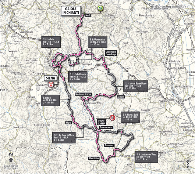 Carte Strade Bianche 2013