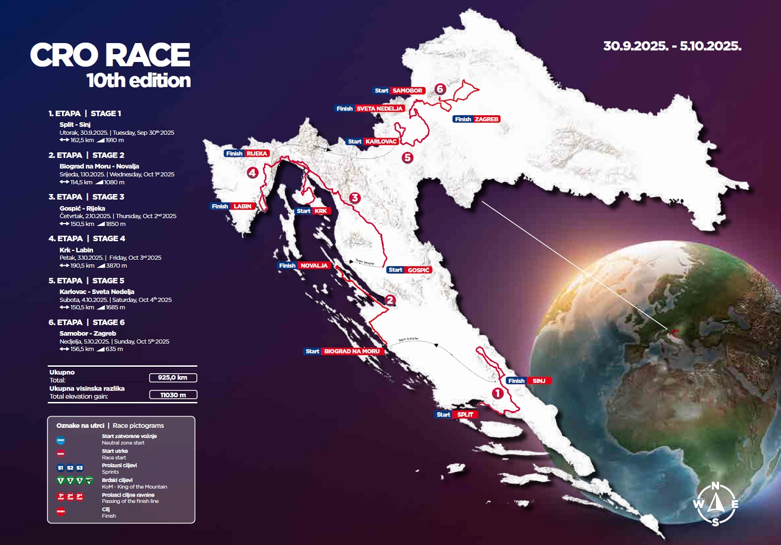 Carte CRO Race 2025