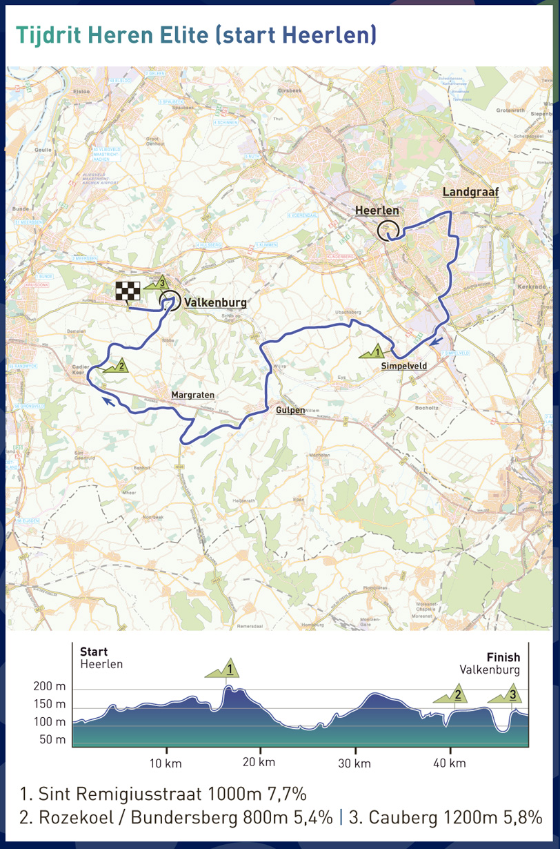 Carte Championnat du Monde CLM 2012
