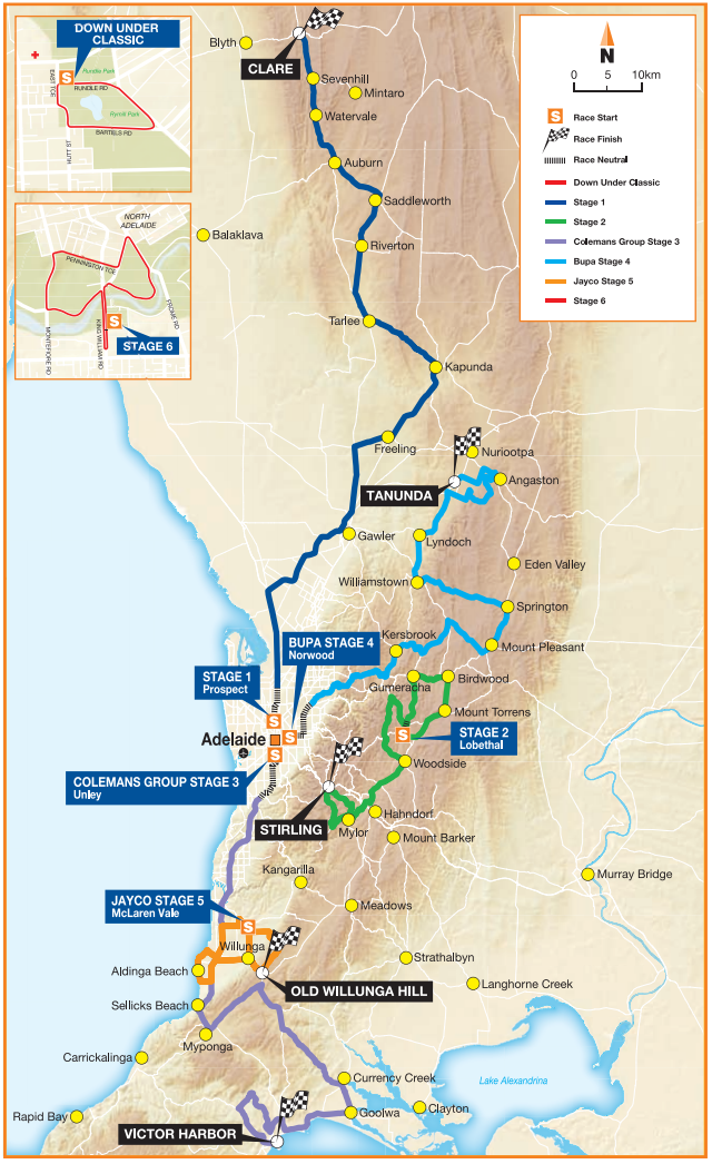 Carte Tour Down Under 2012