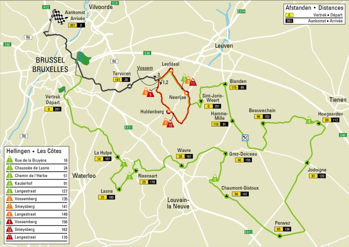 Carte Bruxelles Cycling Classic 2013