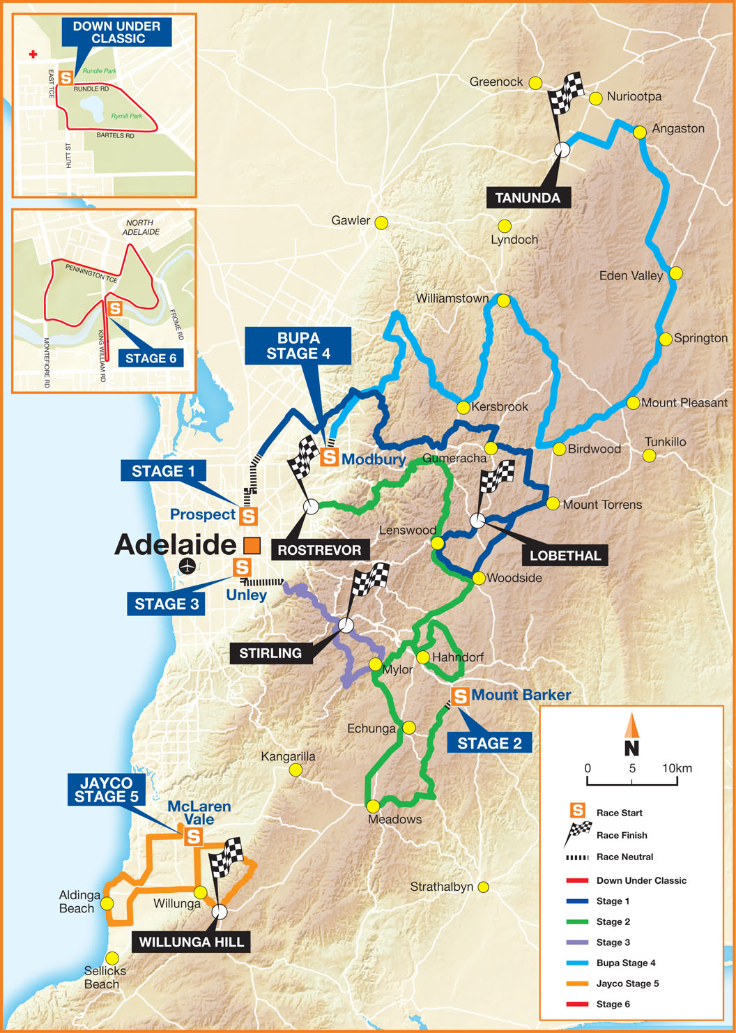 Carte Tour Down Under 2013