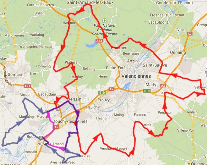 Carte Grand Prix de Denain 2014