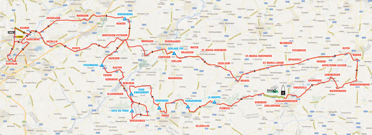Carte Kuurne-Bruxelles-Kuurne 2014