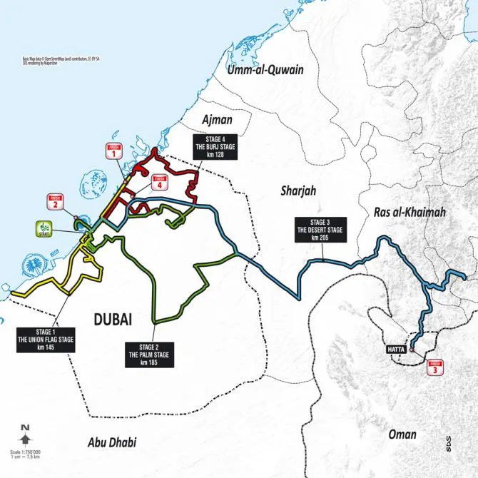 Carte Dubai Tour 2015