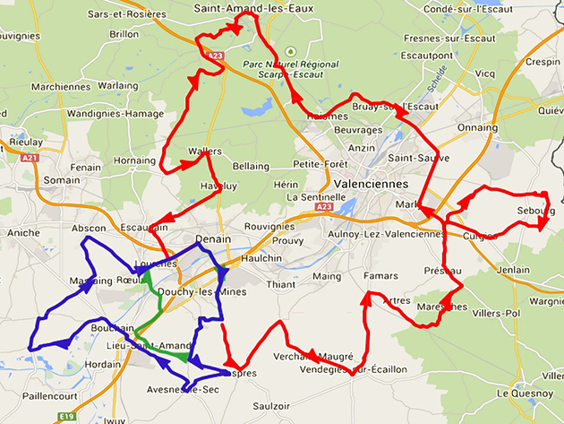 Carte Grand Prix de Denain 2015