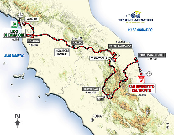 Carte Tirreno-Adriatico 2015