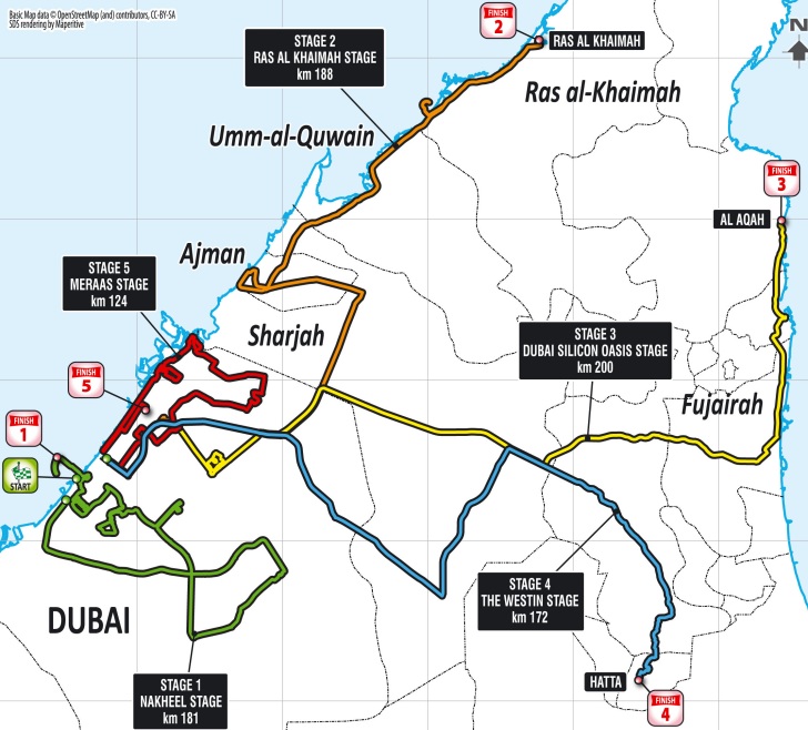 Carte Dubai Tour 2017