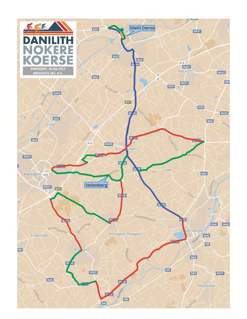 Carte Nokere Koerse 2017