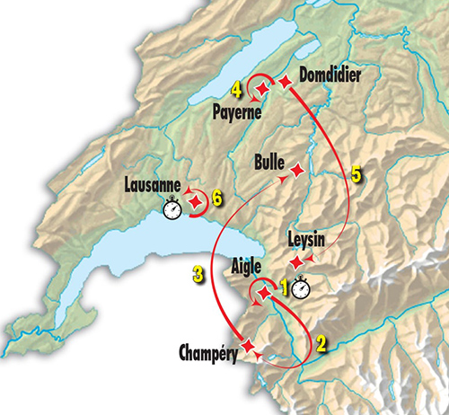 Carte Tour de Romandie 2017