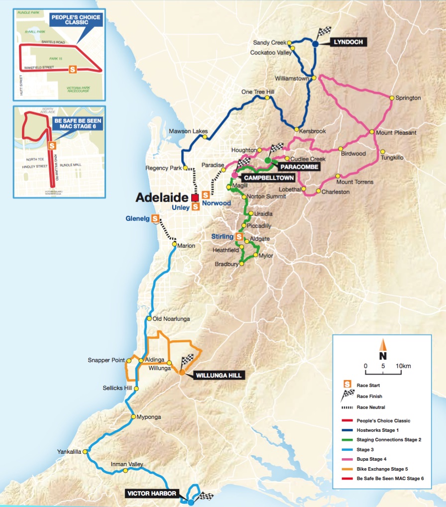 Carte Tour Down Under 2017