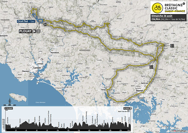 Carte Bretagne Classic 2018