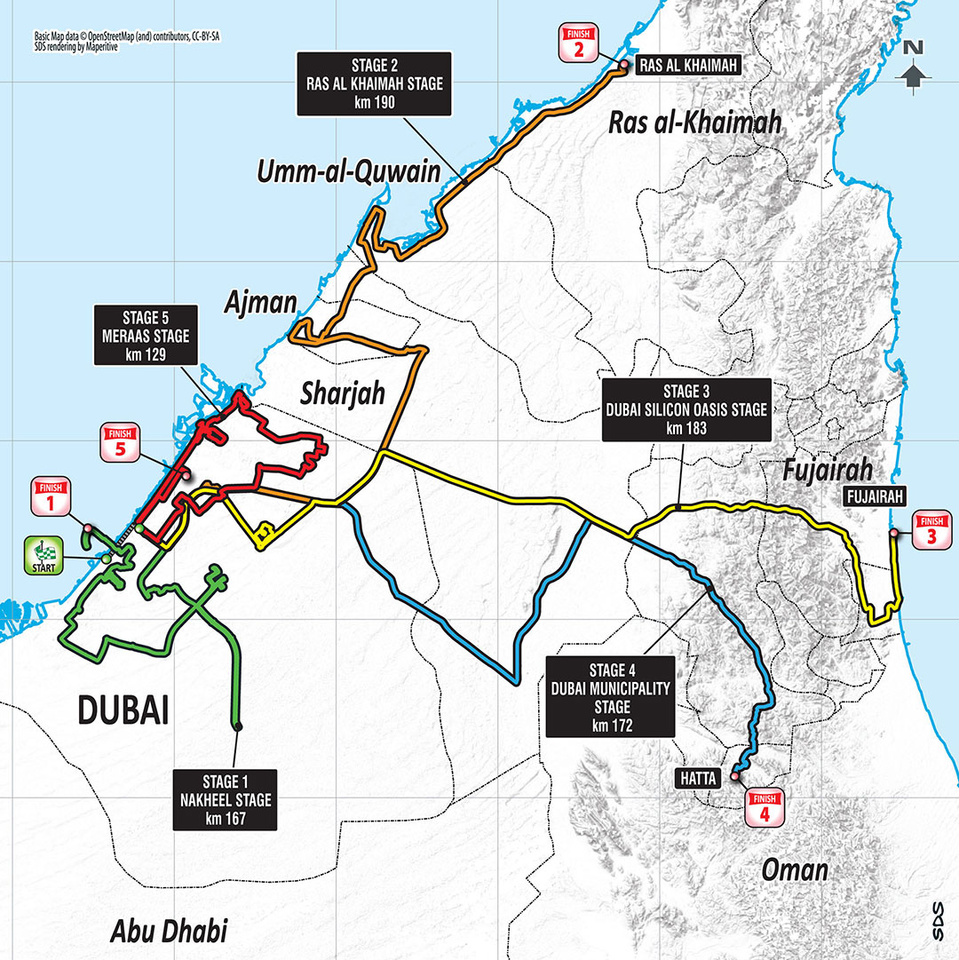 Carte Dubai Tour 2018