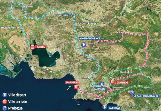 Carte Tour de Provence 2018