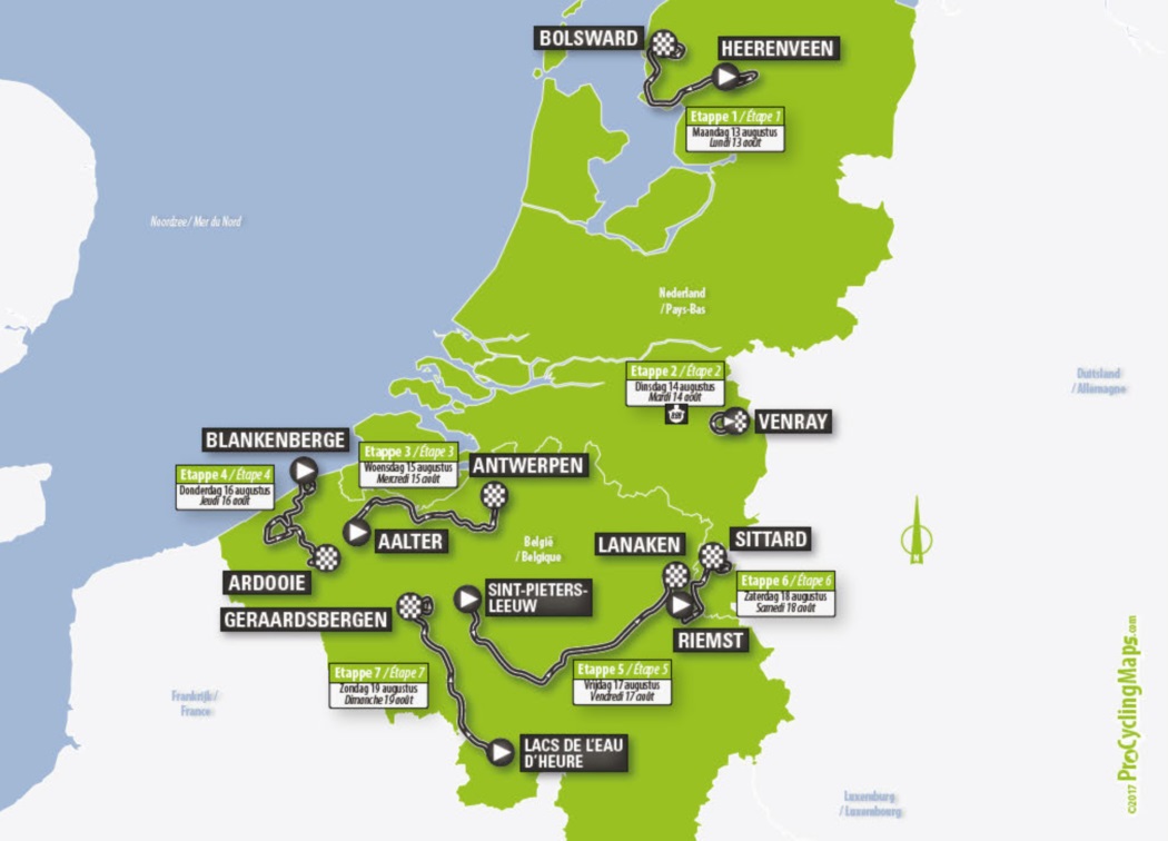 Carte BinckBank Tour 2018