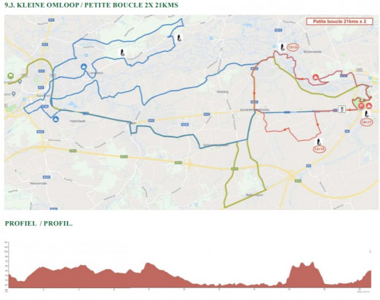 Carte À Travers le Hageland 2019