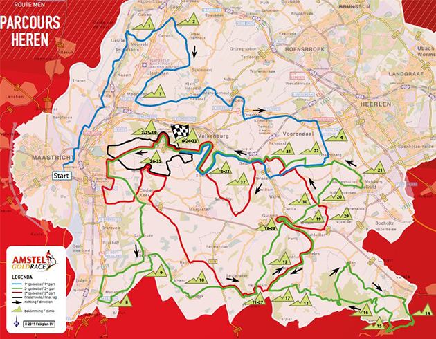 Carte Amstel Gold Race 2019