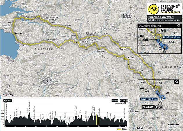 Carte Bretagne Classic 2019