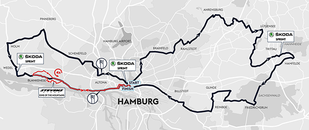 Carte Cyclassics Hamburg 2019