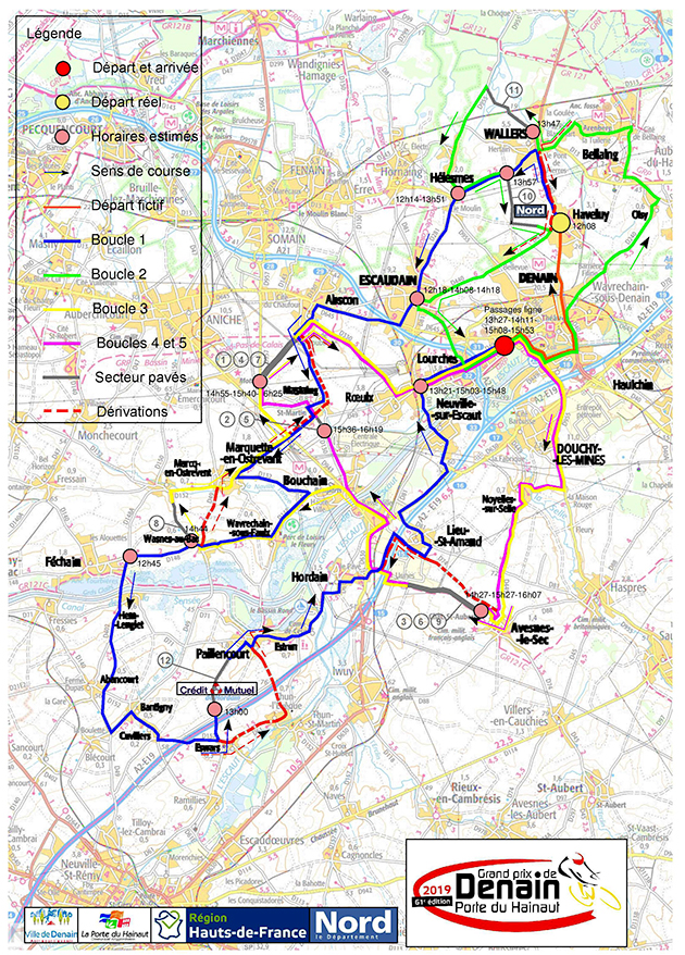 Carte Grand Prix de Denain 2019