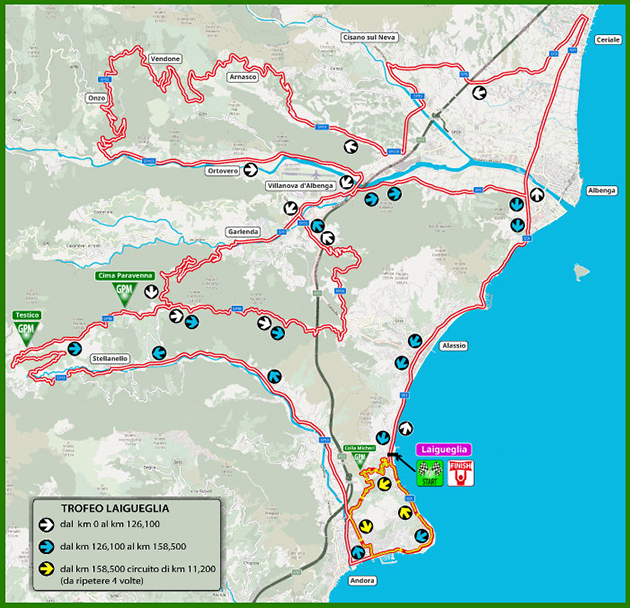 Carte Trophée Laigueglia 2019