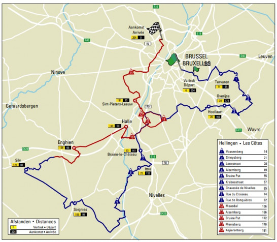 Carte Bruxelles Cycling Classic 2020