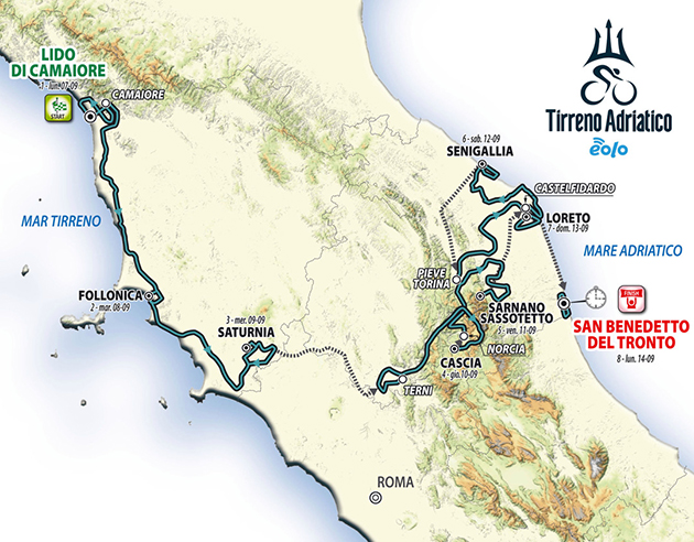 Carte Tirreno-Adriatico 2020