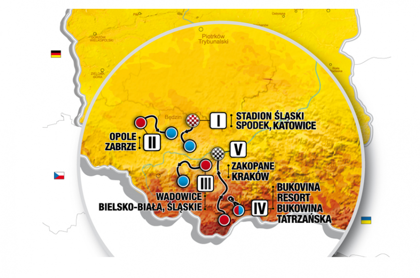 Carte Tour de Pologne 2020