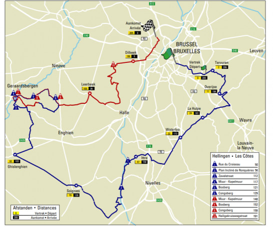 Carte Bruxelles Cycling Classic 2021