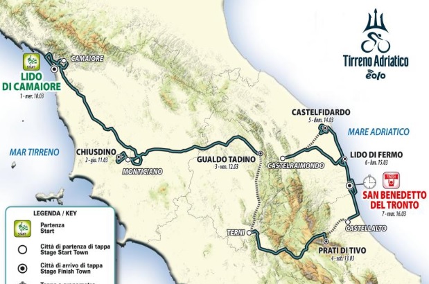 Carte Tirreno-Adriatico 2021