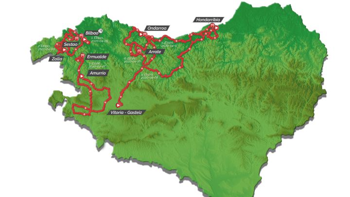 Carte Tour du Pays-Basque 2021