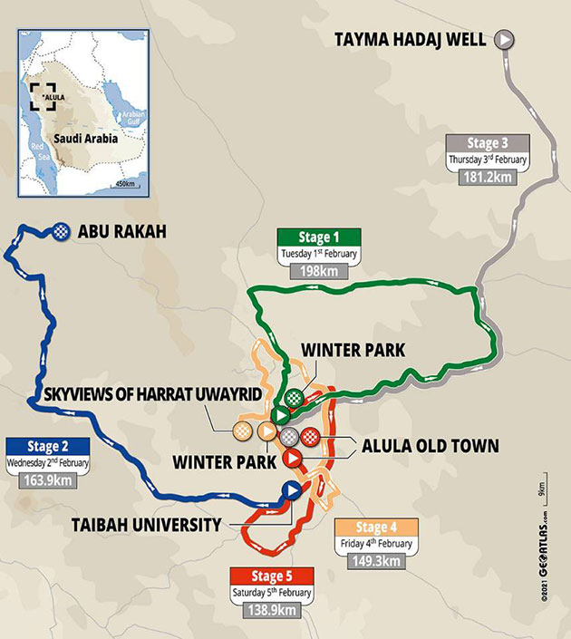 Carte Saudi Tour 2022