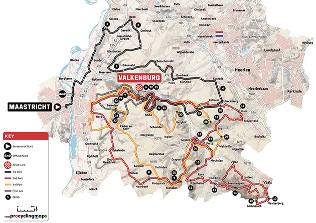Carte Amstel Gold Race 2022