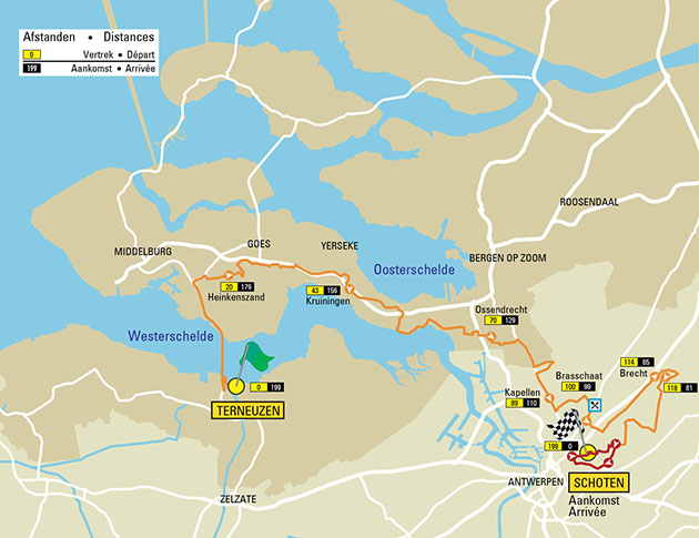 Carte Grand Prix de l'Escaut 2022