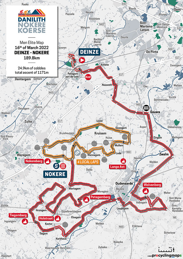 Carte Nokere Koerse 2022