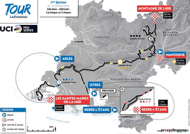 Carte Tour de Provence 2022