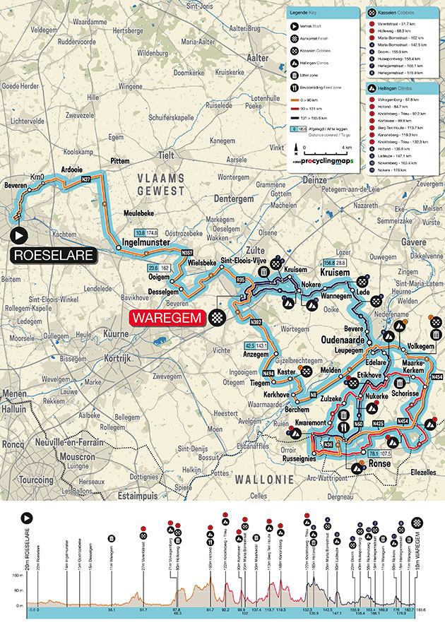 Carte A Travers la Flandre 2023